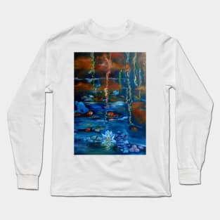 Evening at Monet's Pond Long Sleeve T-Shirt